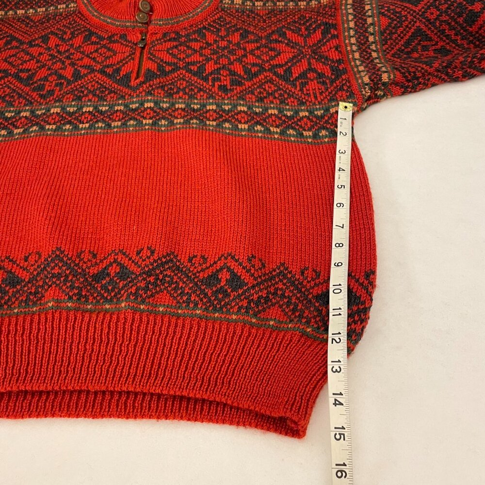 Dale of Norway Vintage 1995 Thunder Bay Nordic Alpine Fair Isle Wool Sweater - Picture 10 of 11